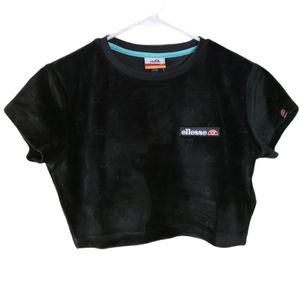 Ellesse Selva Velour Cropped T-shirt